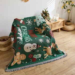 Christmas <b>Sofa</b> Cover Printed Polyester 190-230cm Washable Holiday Decoration Classic Style <b>Sofa</b> <b>Slipcover</b> - Product Image 3