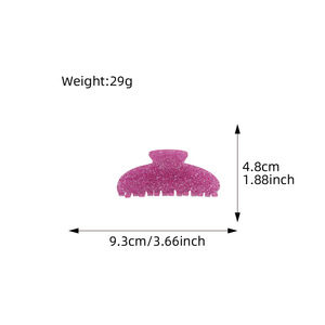 دبوس شعر مخلب سمك القرش في كوريا الجنوبية ، دبوس شعر فرنسي لطيف ، كبير من مادة الأكريليك ، إكسسوارات شعر ، لون جديد - Product Image 4