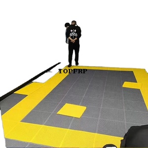 Carrelage en PVC pour revêtement de sol de garage à drainage imbriqué - Product Image 4