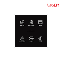 Interrupteur Tactile Intelligent RF433 pour Hôtel, Contrôle Intelligent de l'Intégralité de la Maison pour la Luminosité, les Rideaux AC et la Télévision, Styles Personnalisés, Prise en Charge OEM ODM