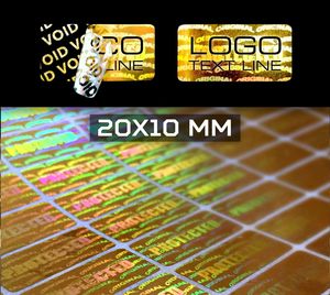 Etiquetas de Seguridad Transparentes 3D Personalizadas Anti-Manipulación, Etiquetas Anti-Falsificación con Nano-Lente Holográfica - Product Image 2