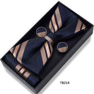 FX Formal Dress Neck Ties for <b>Mens</b> Black Necktie With Ties Clip Gift Set Neckties Hanky <b>Cufflinks</b> 4pcs Suits for Party Wedding - Product Image 6