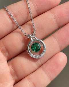 Collar con Colgante de Diamante con Corte Brillante y Engaste de Bisel, Hecho a Mano en Oro de 14K, para Mujer, para Boda o Compromiso, Diseño Personalizado, Venta al Por Mayor B2B - Product Image 5