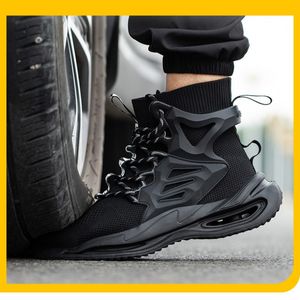 Bottes <span class=keywords><strong>de</strong></span> <span class=keywords><strong>sécurité</strong></span> montantes pour hommes-Bout en acier, anti-crevaison, respirantes, légères, <span class=keywords><strong>chaussures</strong></span> <span class=keywords><strong>de</strong></span> travail <span class=keywords><strong>de</strong></span> grande <span class=keywords><strong>taille</strong></span> - Product Image 6