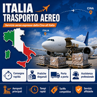 Agent de fret aérien Chine-Italie, service de livraison express DDP, livraison à domicile, service de dédouanement, ligne rapide Yiwu, DHL FedEx