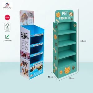 Estante de Exhibición de Piso Personalizado por el Fabricante para Supermercado, Productos para Gatos y Perros, Expositor de Cartón para Alimentos - Product Image 2