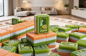 Juego de Mesa de Mahjong Profesional Personalizado, Tablero de Juego Divertido, Juego de Lujo Grabado, Fichas de Mahjong Americanas - Product Image 5
