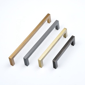 Furniture handle Square T Bar Gold Cabinet Pull Handles Modern Simple Drawer Pulls Handle Kitchen Cabinet Handles
