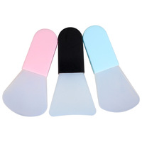 Mascherina in Silicone spatola morbida Mini viso spatola per viso crema di fango argilla portatile corto manico viso applicatore pennello
