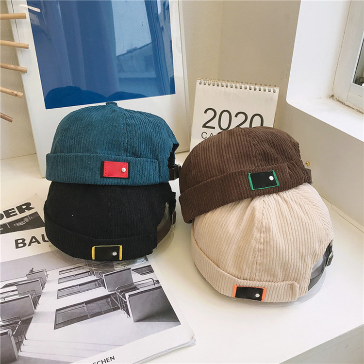 Adjustable 6 Panel Brimless Baseball Hats
