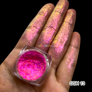 SHENG ZHU Pigmento <span class=keywords><strong>Camaleonte</strong></span> in Polvere Scintillante Effetto Aurora Neon per Ombretto - Product Image 2