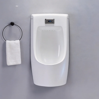 Urinoir mural automatique à capteur pour hommes, en céramique, pour usage domestique, adapté aux petits espaces, fabriqué au Jiangxi