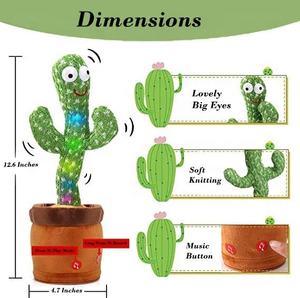 Giocattolo <span class=keywords><strong>Cactus</strong></span> Parlante e Danzante in Peluche Morbido, Bestseller per Bambini - Product Image 6