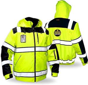 Impermeabile leggero riflesso di sicurezza riflettente giubbotto <span class=keywords><strong>trafic</strong></span> di sicurezza con nastro riflettente altamente protettivo - Product Image 1