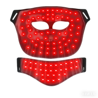 Appareil de luminothérapie rouge 460nm 520nm 630nm 850nm, masque LED portable en silicone pour salon et usage domestique