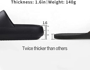 Summer slippers Thick Bottom Non <strong>slip</strong> Bathroom slippers Household Unisex Pillow Side <strong>Slides</strong> Women slippers Men's Pillow <strong>Slides</strong> - Product Image 5