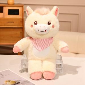 Simpatico <span class=keywords><strong>e</strong></span> tenero cavallo peluche bambola di miglior qualità morbido cavallo peluche pp cotone personalizzato mascotte peluche - Product Image 4