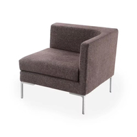 Ensemble de canapés de bureau modulaires de style européen-Éponge haute densité écologique pour bureau à domicile et appartement
