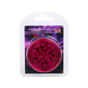 เครื่องบดสมุนไพรแห้งพลาสติกแบบคลาสสิก 60 มม. สไตล์อังกฤษ ขายดีที่สุด สามชั้น ลวดลายปรับแต่งได้ สำหรับบดสูบบุหรี่ - Product Image 1