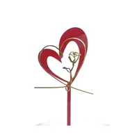 Großhandel Muttertag Herz geformte Acryl Cake Topper für Kuchen Dekorieren
