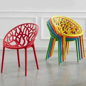 Sillas Apilables Modernas para Exterior, Resistentes a la Intemperie, de Plástico, para Cafetería, Patio y Terraza, Venta al Por Mayor - Product Image 3
