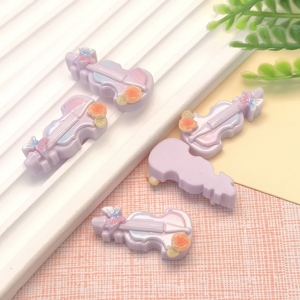 En gros 100pcs Résine Mignon Violon Charmes Instrument De Musique Dos Plat Cabochon pour DIY Bandeau Épingle À Cheveux Nail <span class=keywords><strong>Art</strong></span> Artisanat À <span class=keywords><strong>La</strong></span> Main - Product Image 5