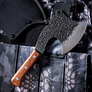 Hache forgée pour couper les os de bœuf et de porc, petite hache multifonctionnelle pour la coupe du bois en extérieur, portable - Product Image 4