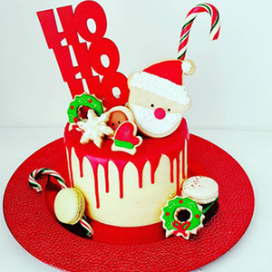 Decorazioni per Torte in Acrilico a Forma di Babbo Natale, Topper per Cupcake, Decorazioni per Torte Natalizie, Accessori per Feste di Natale - Product Image 6