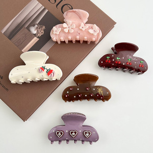 YJL, nuevo diseño, bonito diseño minimalista de diamantes de imitación con pinzas para el cabello, pinza para el cabello exquisita y elegante, pinza para el cabello de acetato - Product Image 2