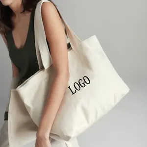 Wholesale Washable Reusable Grocery Travel Custom Printing Logo Large Capacity Cotton Canvas Shopping Tote Bags