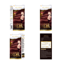 Crème Colorante Permanente Sans Ammoniaque Marque Blanche OEM Professionnelle pour Salons, Couvrant les Cheveux Blancs