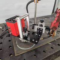 YHB-FL Nouveau Robot de Soudage d'Angle Portable Léger en Acier Inoxydable à Bride Plate, Tracteur de Soudage MIG Multifonction Réglable 110V/220V