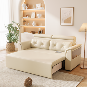 <span class=keywords><strong>Canapé</strong></span>-lit <span class=keywords><strong>convertible</strong></span> moderne et confortable <span class=keywords><strong>avec</strong></span> <span class=keywords><strong>accoudoirs</strong></span> et rangement, structure métallique, tissu, pour la maison, l'hôtel, le salon - Product Image 2