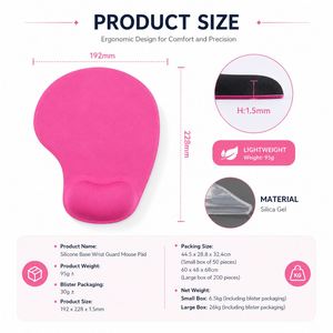 Tapis de souris personnalisé avec logo promotionnel, sublimation, tapis de bureau vierge en caoutchouc, vente en gros, impression PVC, repose-poignet en EVA - Product Image 3