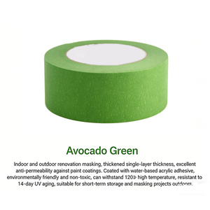 Ruban <span class=keywords><strong>de</strong></span> <span class=keywords><strong>masquage</strong></span> en coton acrylique haute température 120°C pour peinture automobile, résistant à la chaleur, <span class=keywords><strong>sans</strong></span> résidu, facile à déchirer, pour peinture au pistolet automobile - Product Image 5