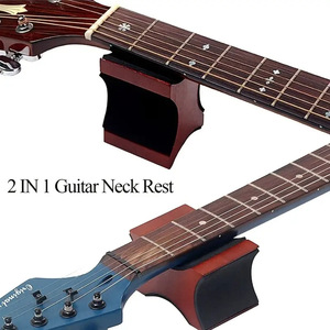 Coussin de soutien professionnel en bois pour manche de guitare, 2 hauteurs d'utilisation, outil de lutier pour accessoires de guitare acoustique et basse, vente en gros - Product Image 6