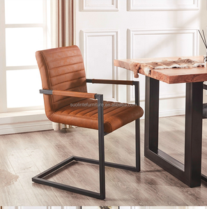 Chaises de salle à manger en cuir confortables, meubles de restaurant anciens fabriqués en Chine - Product Image 5