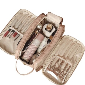 Women's New Arrival PVC Cosmetic <b>Bag</b> Zipper Closure <b>Large</b> Capacity Waterproof <b>Makeup</b> Brush Storage Canvas Material Custom Logo - Product Image 5
