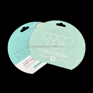 Sachet d'emballage pour masque facial en feuille d'aluminium laminé composite, pochette plate personnalisable avec logo imprimable, petit sachet pour produits de beauté - Product Image 4