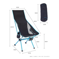 CP4007 chaise de camping de plage chaise de finition portable légère chaise de camp de voyage pour salon de plage