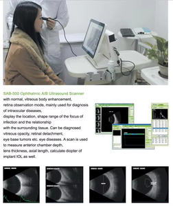 Équipement optique, échographie médicale, instrument d'ophtalmologie, écran tactile 15 pouces, examen des yeux, <span class=keywords><strong>scanner</strong></span> d'échographie ophtalmique A/B - Product Image 5