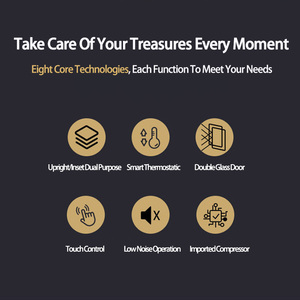 <span class=keywords><strong>Mini</strong></span>-réfrigérateur compact encastrable Vanace en acier inoxydable pour la maison, le bar ou le bureau - Product Image 3