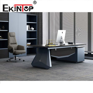 Ekintop Mesa de oficina de escritorio de madera ejecutiva de melamina moderna con diseño de muebles de oficina de alta gama - Product Image 4