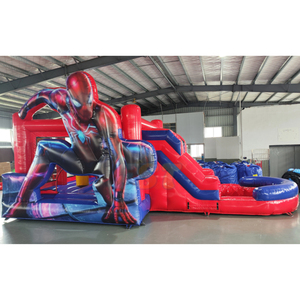 Structure gonflable K-<span class=keywords><strong>POP</strong></span> de qualité commerciale, personnalisable pour les fêtes d'enfants en plein <span class=keywords><strong>air</strong></span>, avec souffleur inclus, structure gonflable Spider-Man - Product Image 1