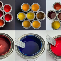 Super Qualité 1K Auto Transparent Rouge Chrome Peinture De Voiture En Aérosol Or Dur avec Revêtement Liquide Acrylique