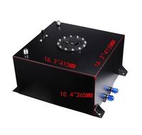 Réservoir de carburant universel haute performance en aluminium de 40 L (10 gallons) pour course et drift, neuf, garantie 1 an
