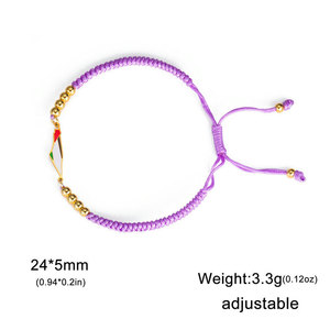 ขายส่งกำไลข้อมือแฟชั่นสแตนเลส 316L ชุบทอง 14k 18k ลายแผนที่ปาเลสไตน์ ปรับขนาดได้สำหรับผู้หญิง - Product Image 5