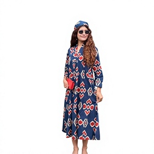 Vestido Azul Ikat para el Día - Product Image 1