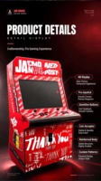 Machine d'arcade de combat 32 pouces, 2 joueurs, joystick, 2200 jeux classiques, fonctionne à pièces - Cabinet de 142 cm, autocollant personnalisé, CE