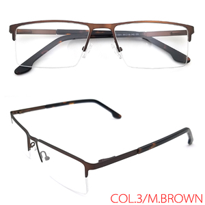 Pronto magazzino cliente logo top Qualità di uomo di metallo di grandi dimensioni Telaio <span class=keywords><strong>occhiali</strong></span> Ottica <span class=keywords><strong>occhiali</strong></span> - Product Image 4